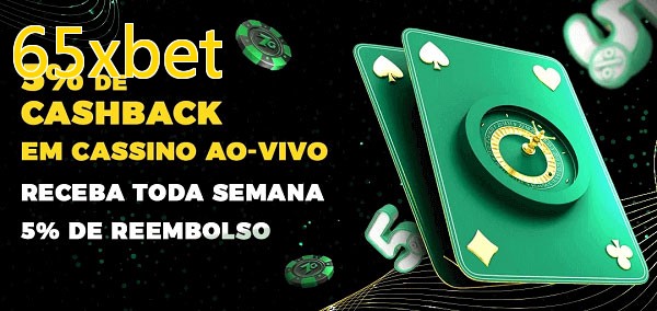 Promoções do cassino ao Vivo 65xbet